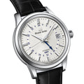 SBGM255 Elegance Automatic Mechanical GMT 39.5mm - White on Leather Strap
