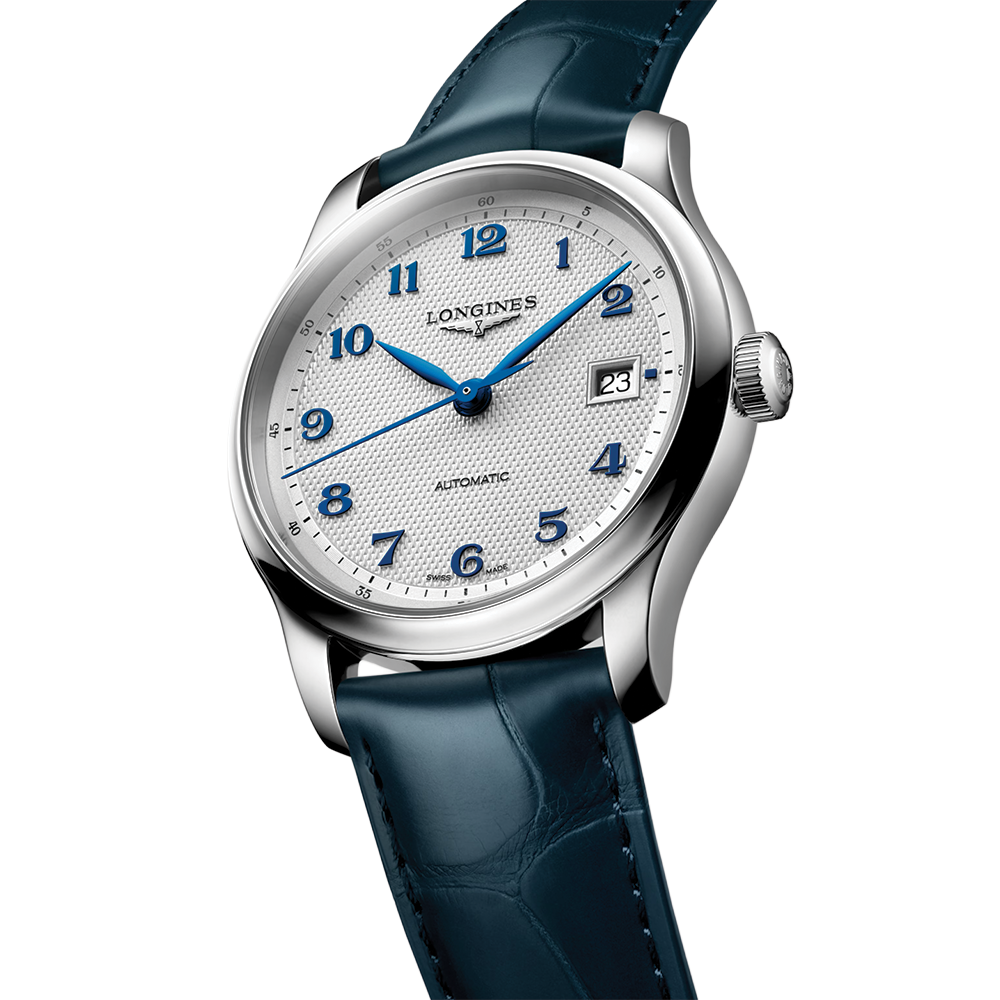 Master 39mm - Silver on Leather Strap