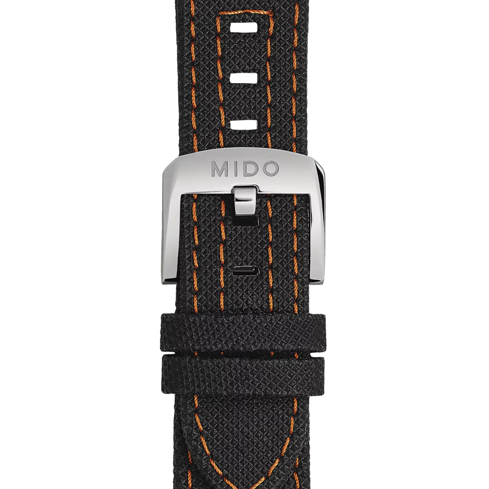 Ocean Star Tribute 40.5mm - Black on Bracelet w/ Additional Fabric Strap