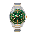 Matic S Two-Tone PVD Gold and Steel 39.5mm - Green on Bracelet