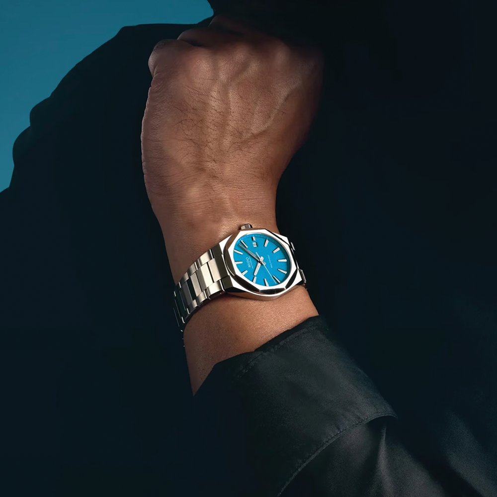 Multifort 8 One Crown 40mm - Turquoise on Bracelet | Teddy Baldassarre