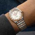 Chronomat Red Gold Two-Tone 28mm - White Mother-of-Pearl w/ Diamonds on Bracelet