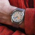 Modul E Auto 39mm - Brushed Rhodium on Bracelet
