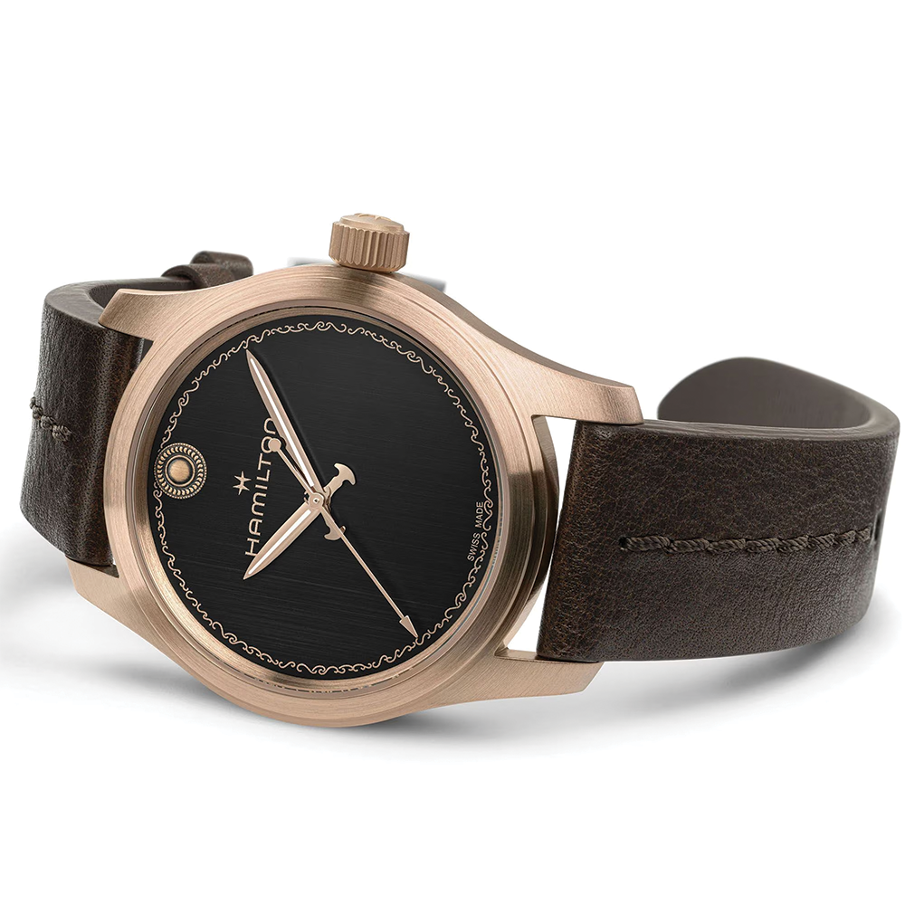 Khaki Field Auto THE ODYSSEY Limited Edition Bronze 42mm - Black on Leather Strap