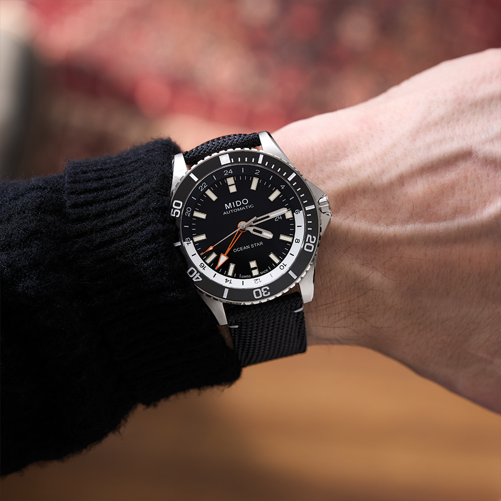 Ocean Star GMT 44mm - Black on Fabric Strap - Teddy Baldassarre Ocean Star GMT 44mm - Black on Fabric Strap - Teddy Baldassarre