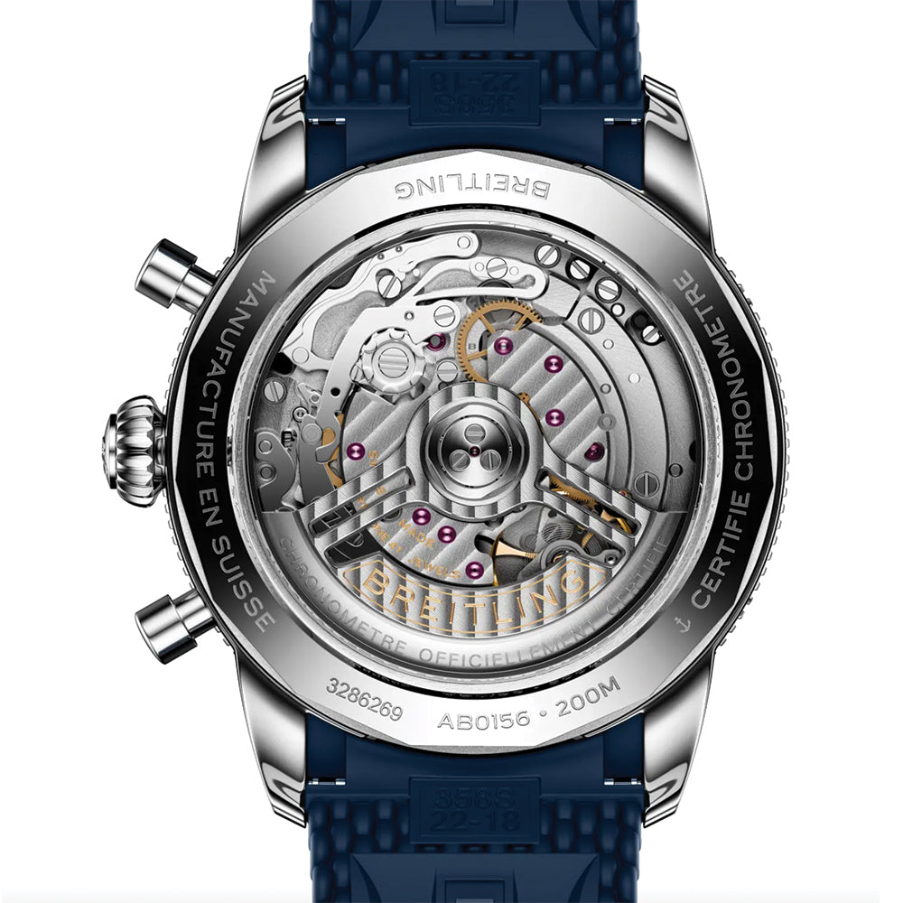 Superocean Heritage B01 Chronograph 42mm - Blue on Rubber Strap