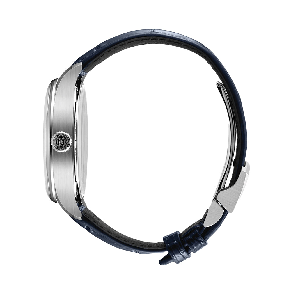 Portugieser Automatic Blue Accents 42mm - Silver-Plated on Blue Leather Strap