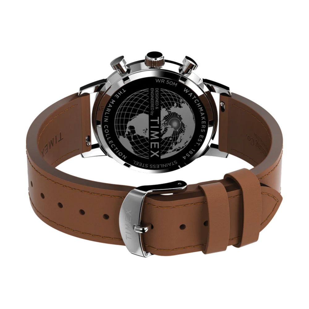 Marlin® Chronograph Tachymeter 40mm - Green on Leather Strap