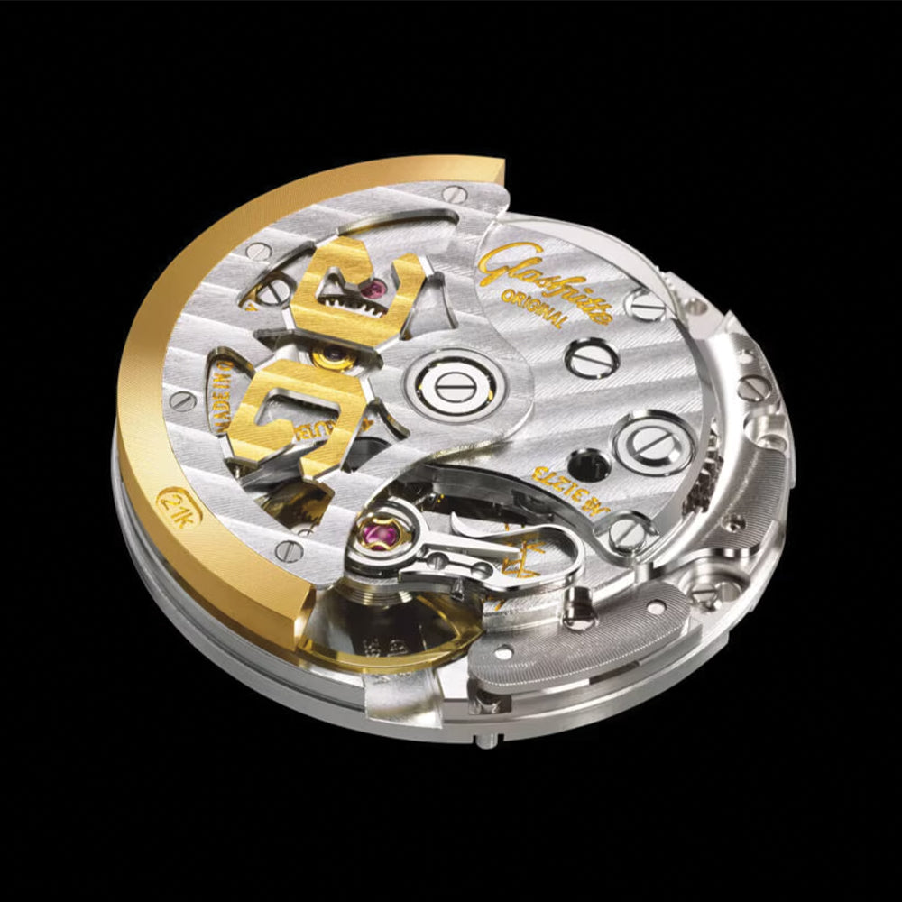 Sixties 39mm - Galvanized Blue on Strap