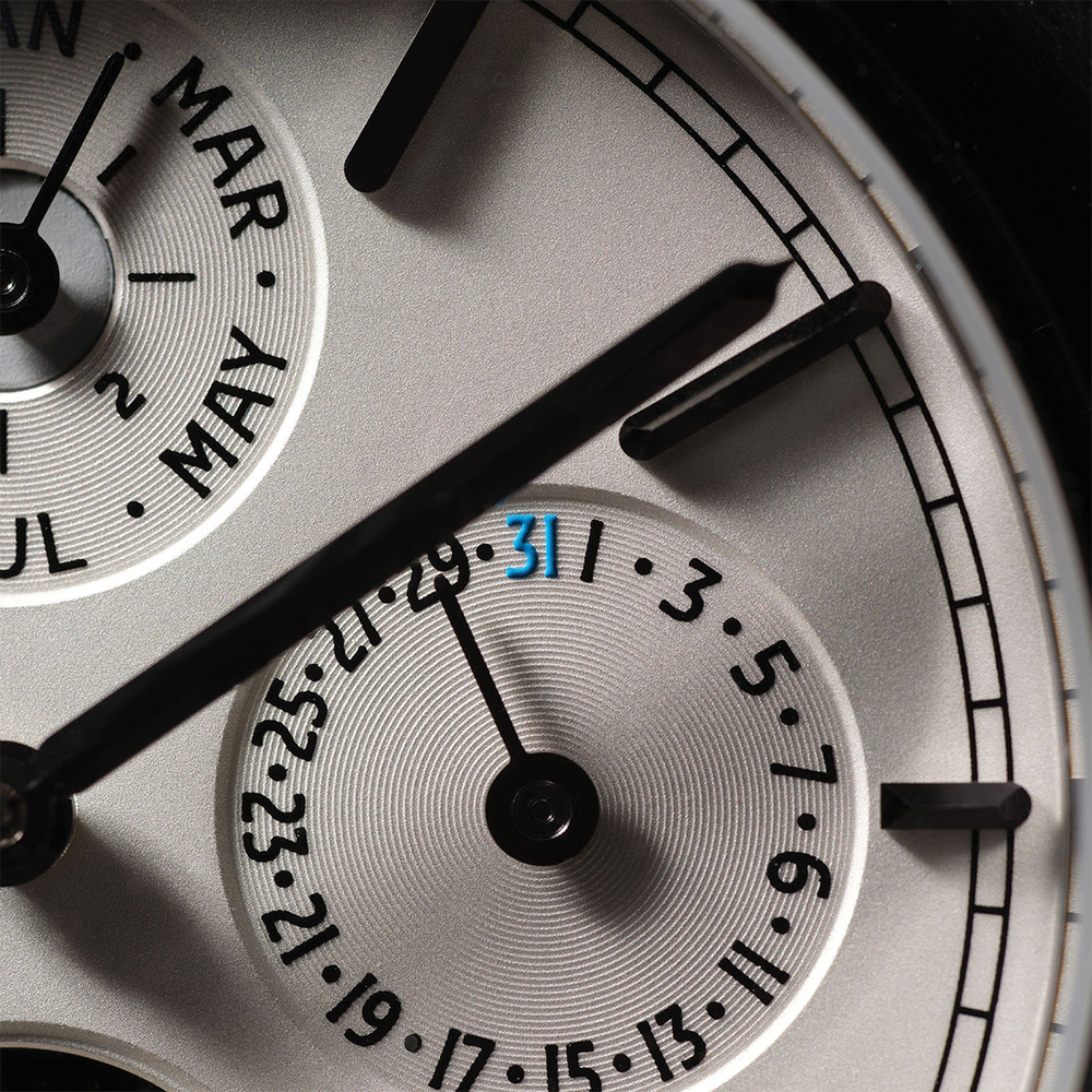 Brunswick Perpetual Calendar Limited Edition 39mm - White on Leather Strap