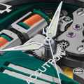 Tuning Fork Spaceview 314 39mm - Multicolored, Silver Accents on Leather Strap