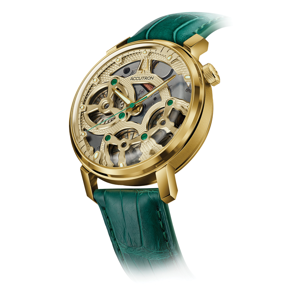 Spaceview Evolution 43.5mm - Champagne on Leather Strap
