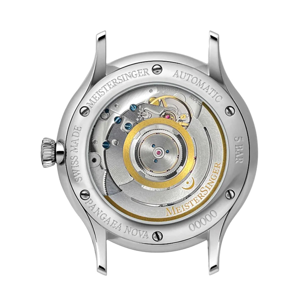 Pangaea 40mm - White on Leather Strap