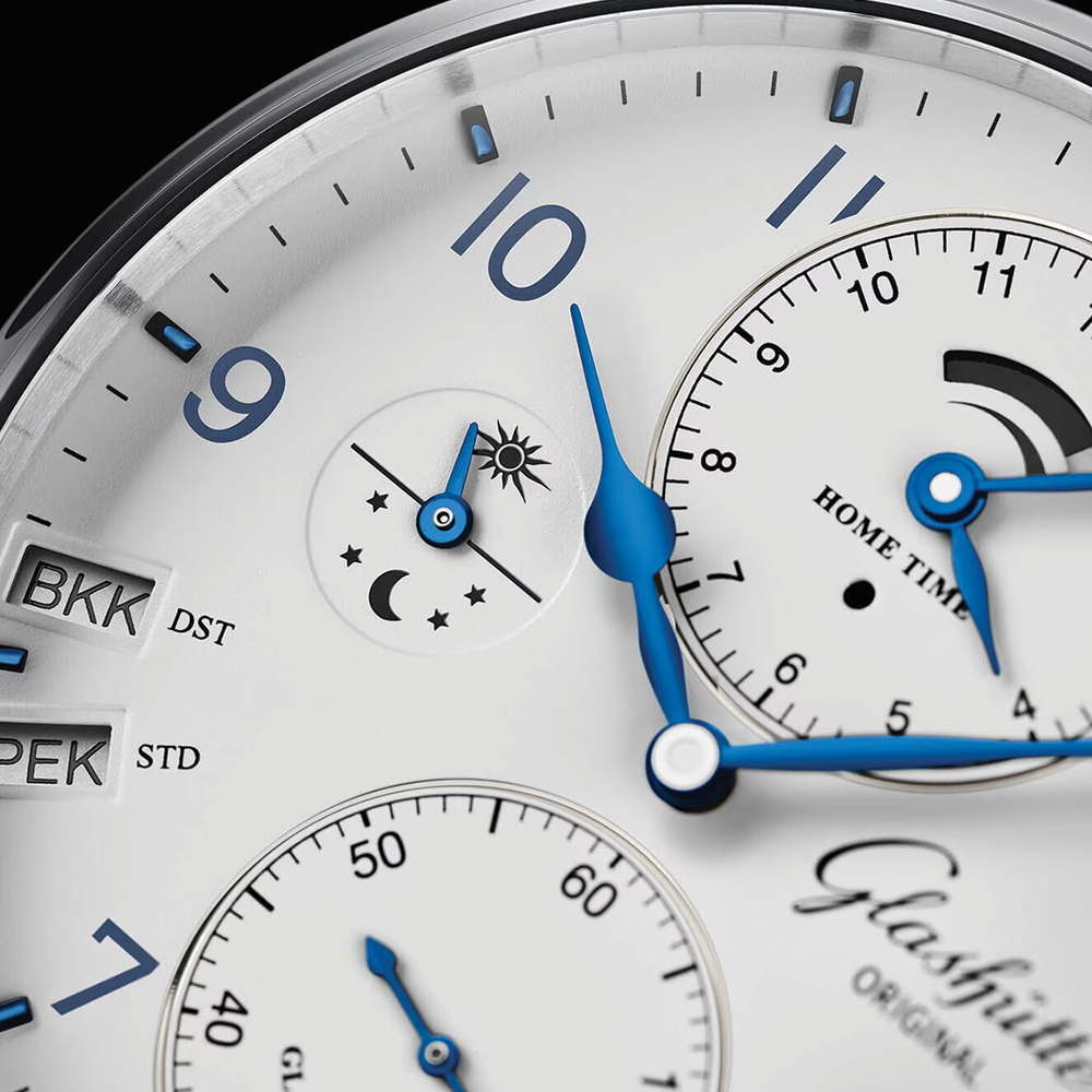 Senator Cosmopolite 44mm - White on Leather Strap