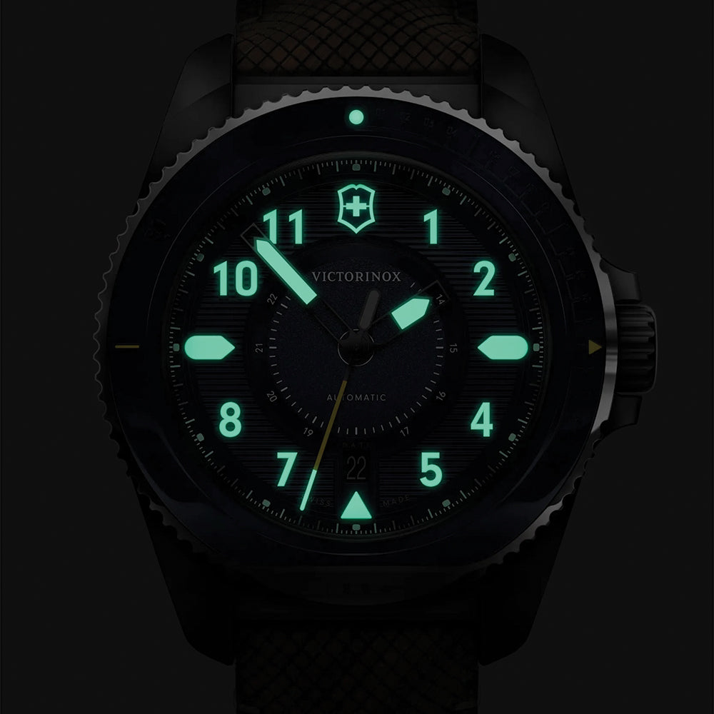 Journey 1884 Quartz 43mm - Blue on Wood Strap w/ Extra Rubber Strap