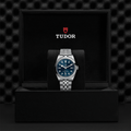 Black Bay One 36mm - Blue, Diamond-Set on Bracelet