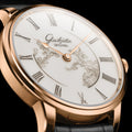 Senator Meissen Limited Edition Red Gold 40mm - White on Leather Strap