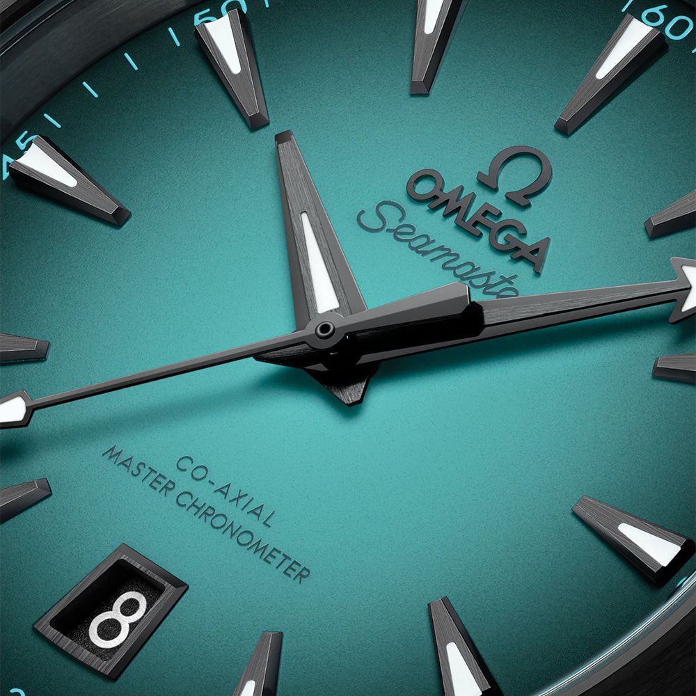 Seamaster Aqua Terra 150M 38mm - Turquoise on Rubber Strap