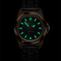I.N.O.X. PVD 5N Gold-Tone 32mm - Black on Nylon Strap