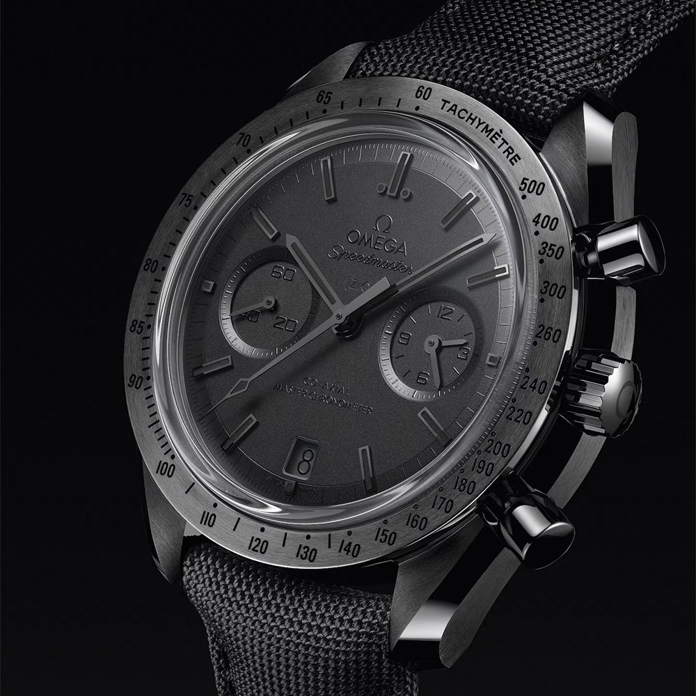 Speedmaster Dark Side of the Moon Black Ceramic 44.25mm - Full Black on Fabric Strap