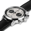 American Classic Intra-Matic Auto Chrono 40mm - White on Leather Strap