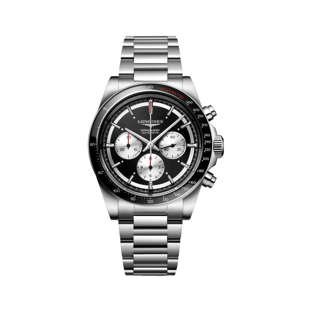 Conquest Automatic Chronograph 42mm Black Dial