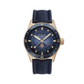 Fifty Fathoms Bathyscaphe Quantième Complet Phases de Lune Red Gold 43mm - Blue on Fabric Strap