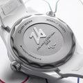 Seamaster Diver 300M Paralympic Milano Cortina 2026 43.5mm - White on Rubber Strap