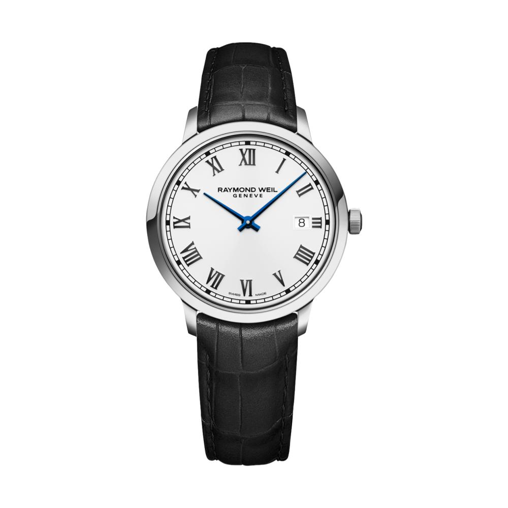 Toccata Classic White Dial 39mm on Leather Strap