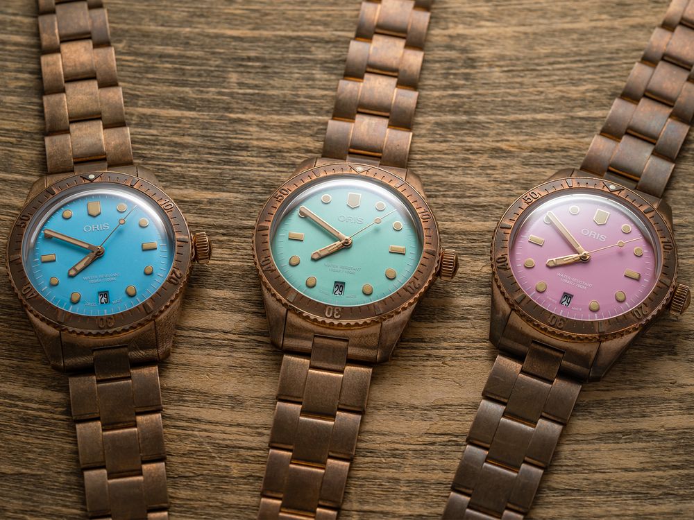 Divers Sixty‑Five 'Cotton Candy' 38mm - Blue on Bracelet | Teddy