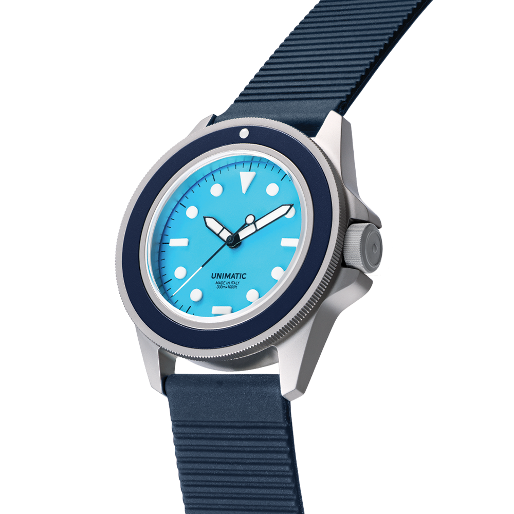 UT1-IPN Limited Edition 40mm - Crystal Blue on Fabric Strap