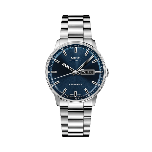 べティ 様 Commander Datoday 40mm - Blue on Bracelet | Teddy Baldassarre