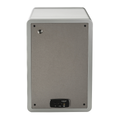 Neo Watch Winder silver back view with brushed panel and small control module at the base