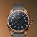 ProPilot Date Bronze 41mm - Black on Leather Strap