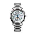 Master Collection Chrono Moonphase 40mm - Silver on Bracelet