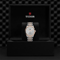 1926 Rose Gold Two-Tone 36mm - Silver, Diamond-Set on Bracelet