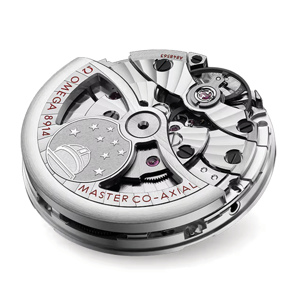 Constellation Observatory 39.4mm - Green on Leather Strap