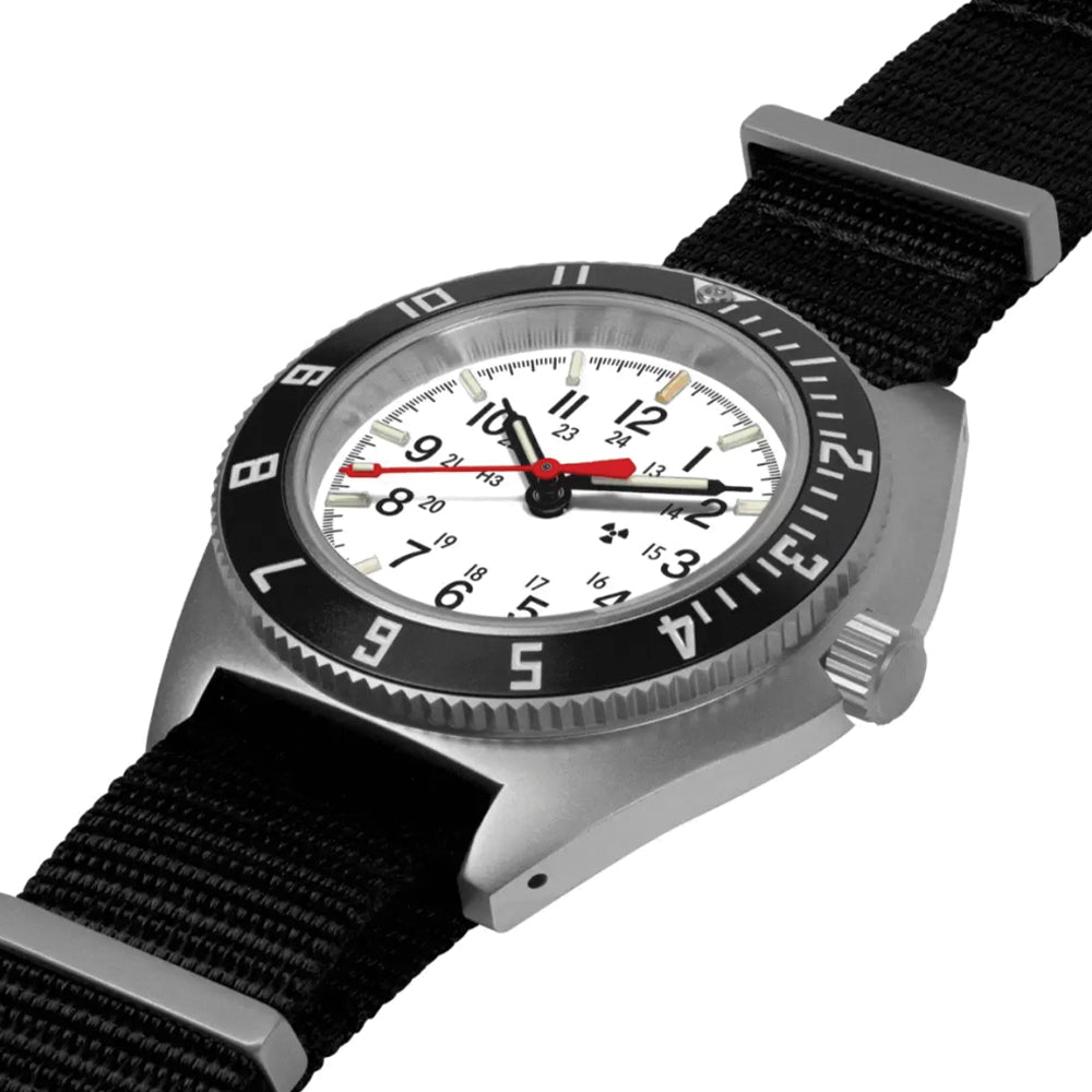 SSNAV No Date Arctic Edition 41mm - Arctic on Nylon Defense Standard Strap