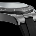 Black Bay 41mm - Black, Black Bezel on Rubber Strap