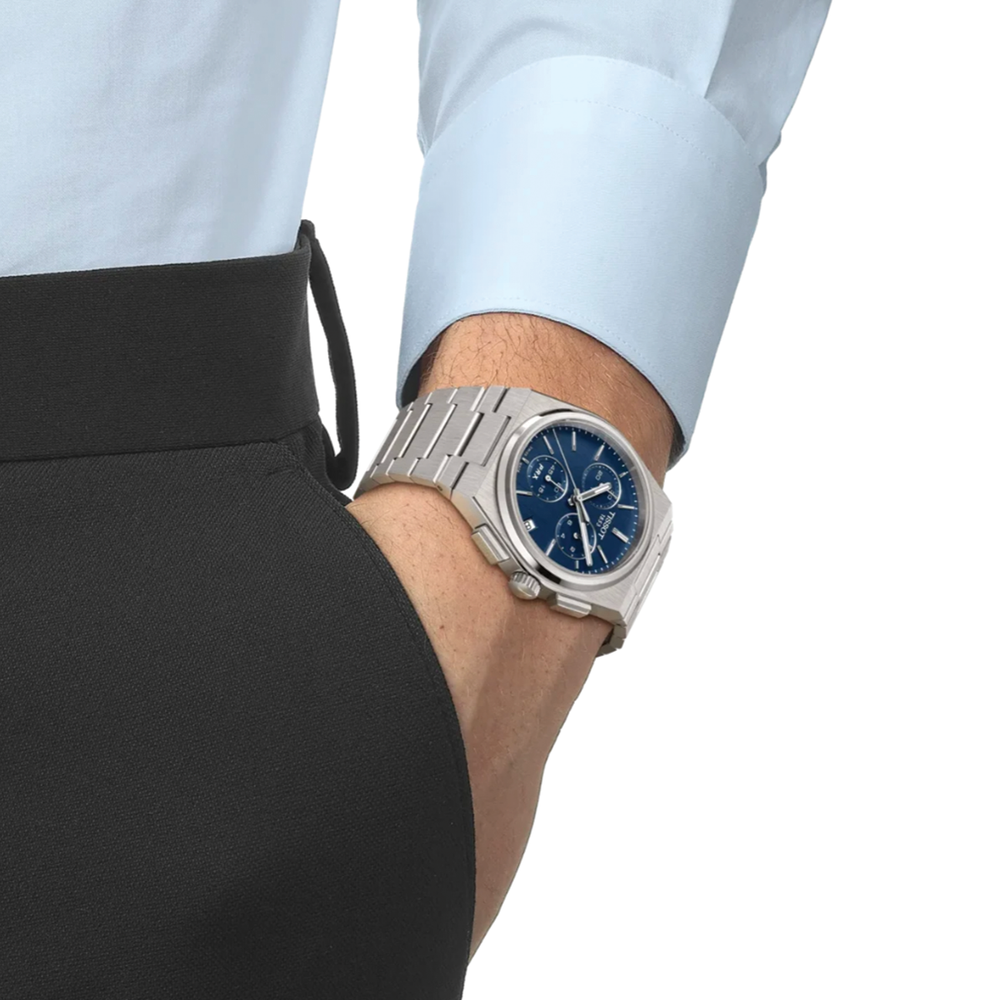 PRX Quartz Chronograph 41mm - Blue on Bracelet
