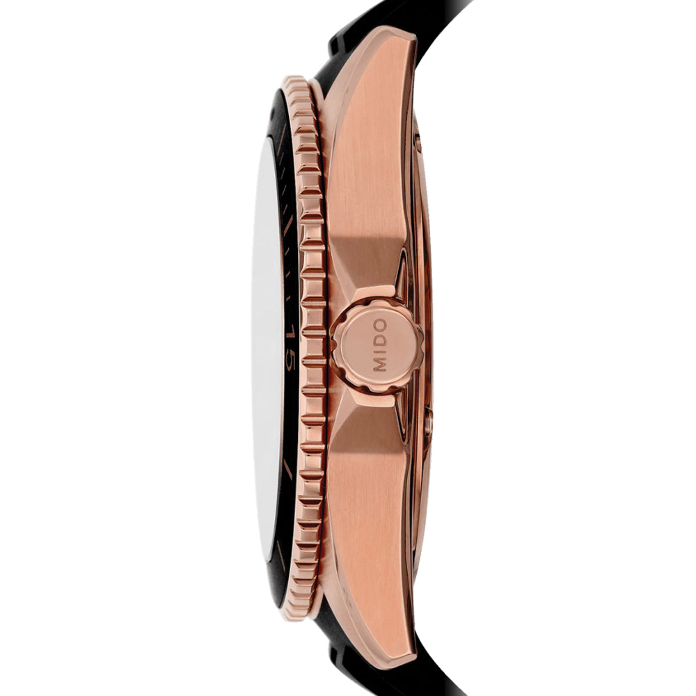 Ocean Star Captain Two-Tone 42.5mm - Black on Rubber Strap