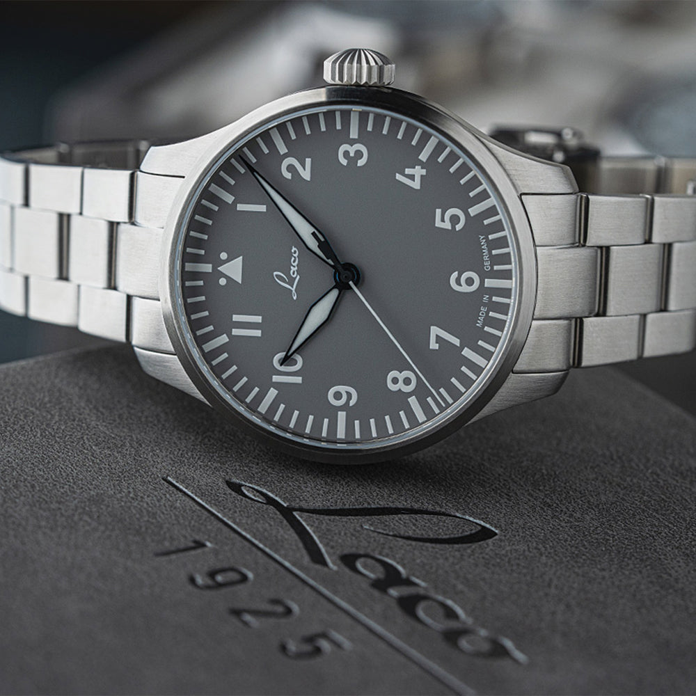 Pilot Basic Augsburg MB Automatic 42mm - Grey on Bracelet