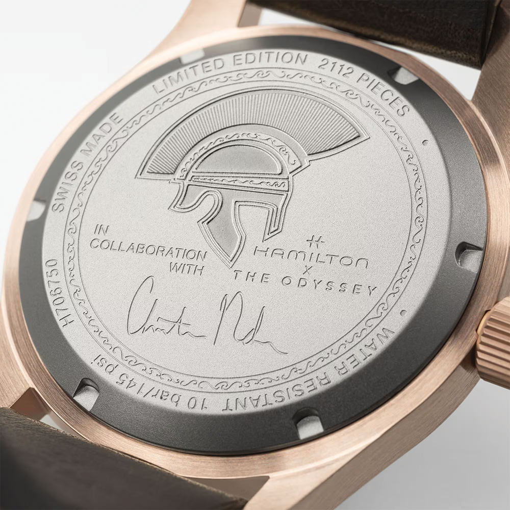 Khaki Field Auto THE ODYSSEY Limited Edition Bronze 42mm - Black on Leather Strap