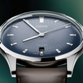 Artelier Date 38mm - Blue on Leather Strap