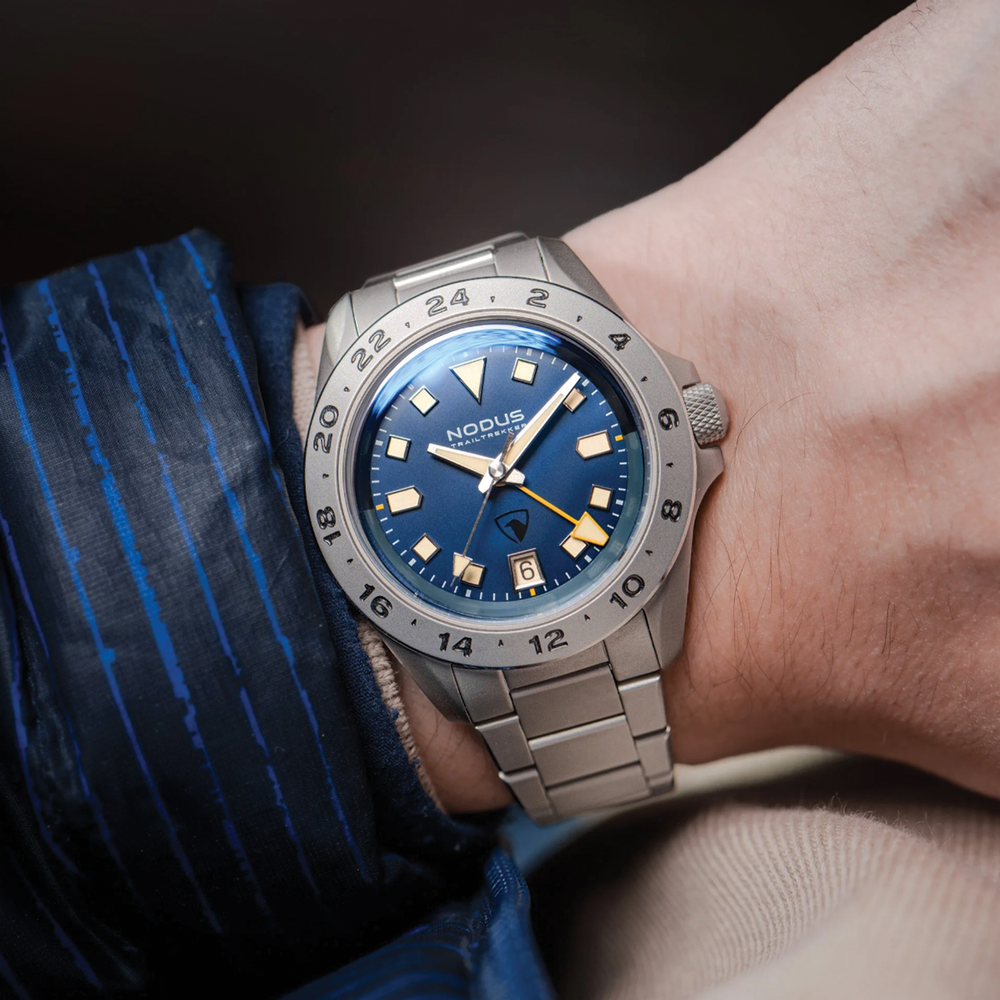 TrailTrekker Basecamp 39.5mm - Blue on Bracelet