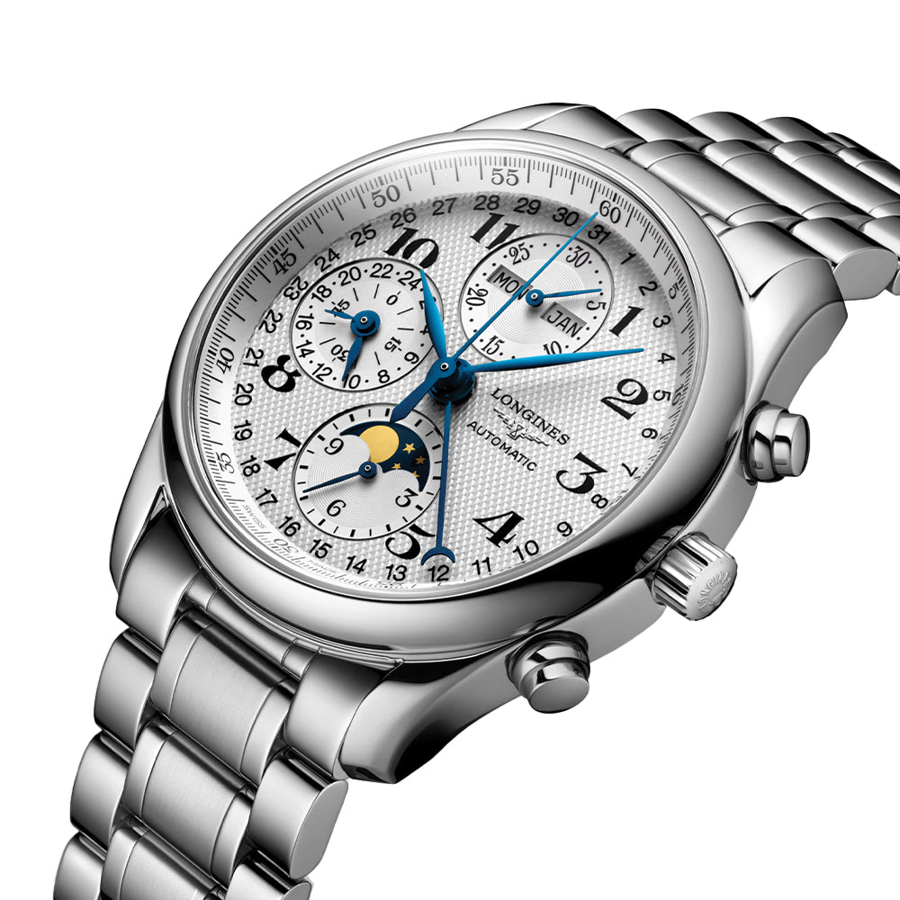 Master Chronograph Moonphase 40mm - Silver on Bracelet