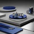 Clair de Rose 34mm - Blue on Bracelet