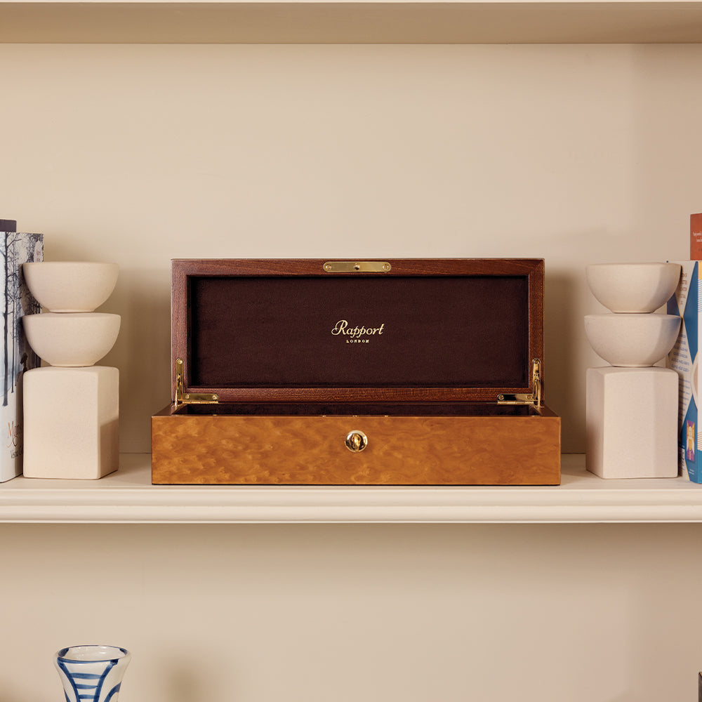 Heritage Five Watch Box - Burr Walnut