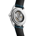Master 41mm - Silver, Eastern Arabic Numerals on Leather Strap