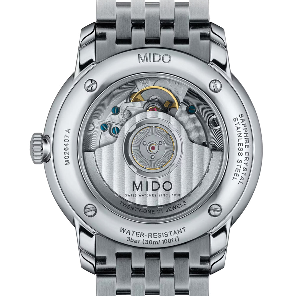 Baroncelli Heritage Gent 39mm - White on Bracelet